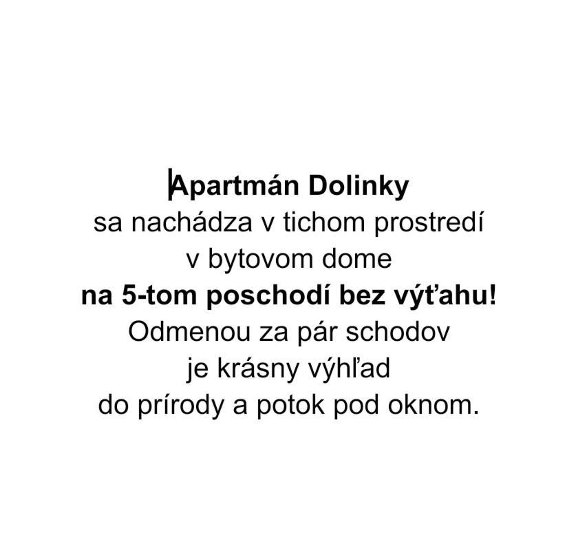 ווינה Apartman Dolinky מראה חיצוני תמונה